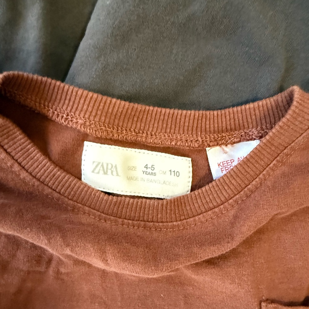 Kids Long Sleeve Shirt - Set of 4 (Zara) - 1 (White) has tags cut off - Picture 2 of 5